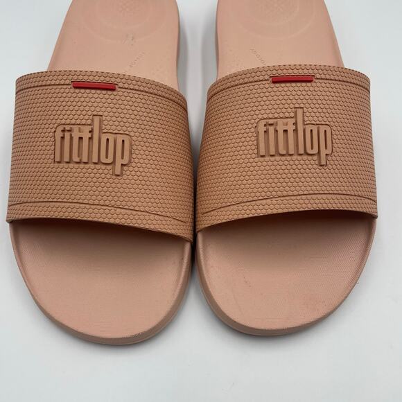 Fit Flops Slides Pale Pink 8 39 Shoes Summer Sandals Beach Fitflop - Picture 2 of 4